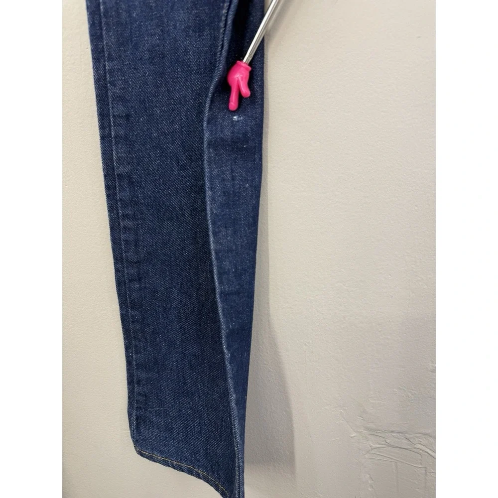 Vtg Levi's 519-0217 Orange Tab Jeans Men's Fits 28x34 Dark Wash USA 1981'